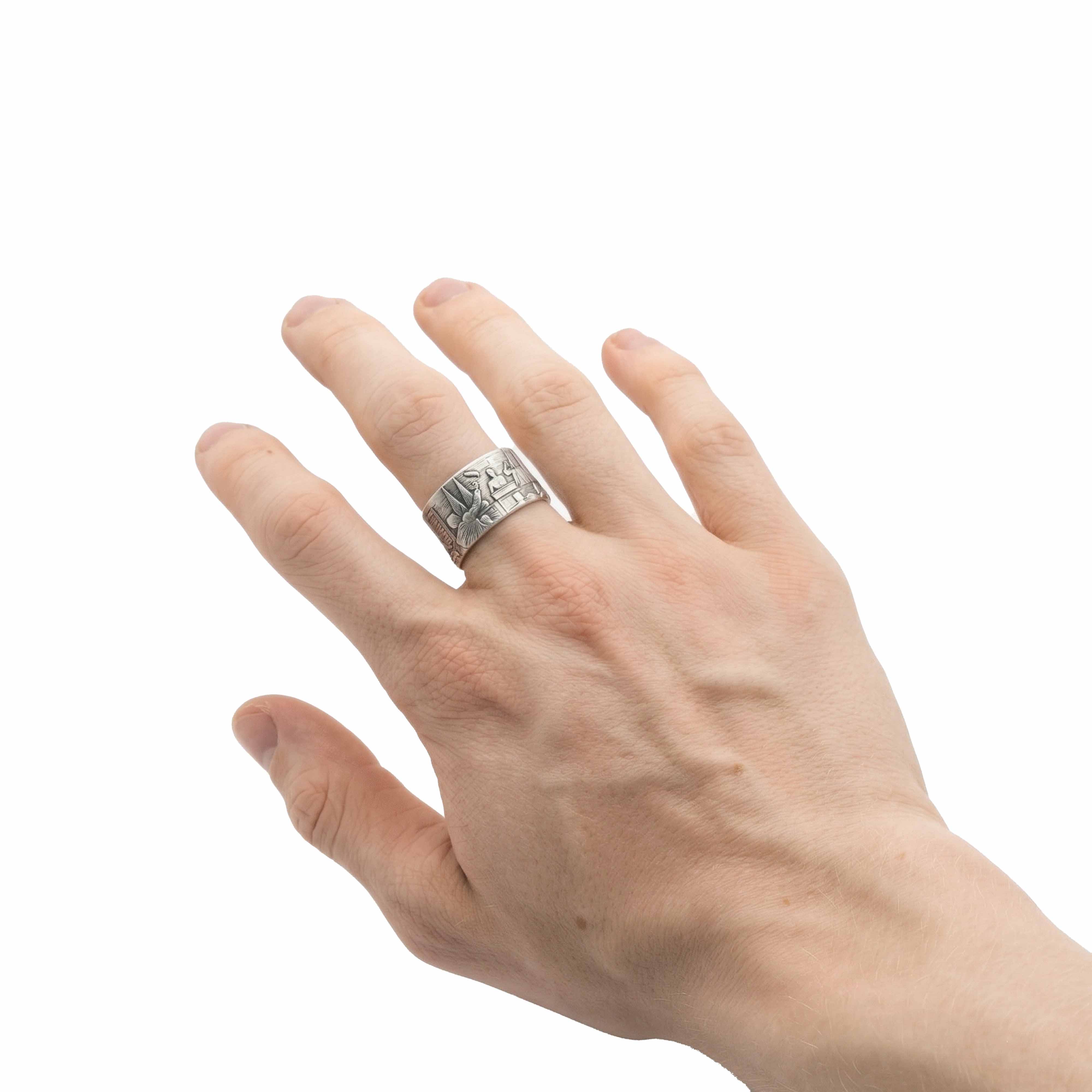 The "Farewell Kiss" Ring -Oxidized 925 Sterling Silver or Stainless Steel - Image 5