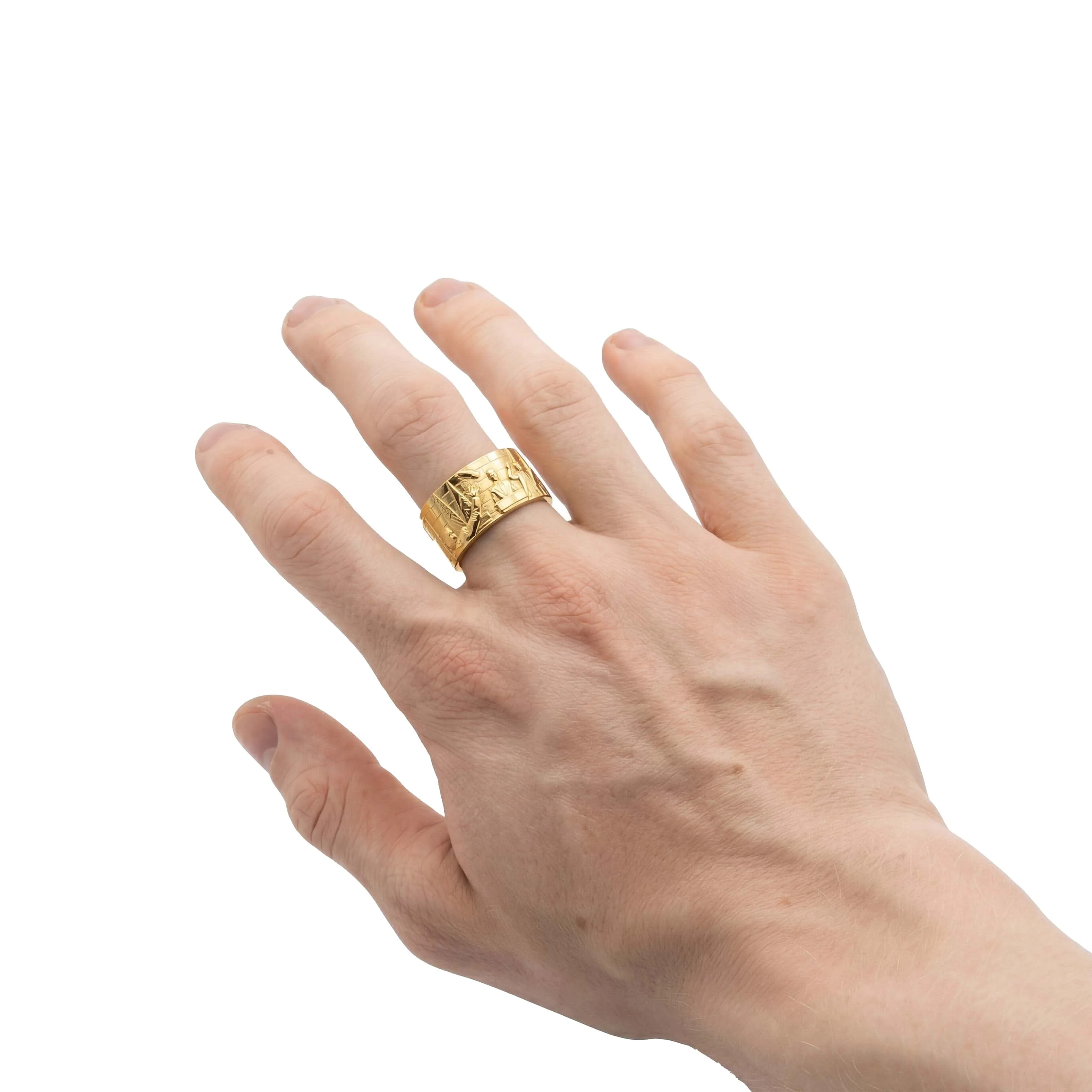 "Farewell Kiss" Ring - Plated in GOLD Stainless Steel - Image 3