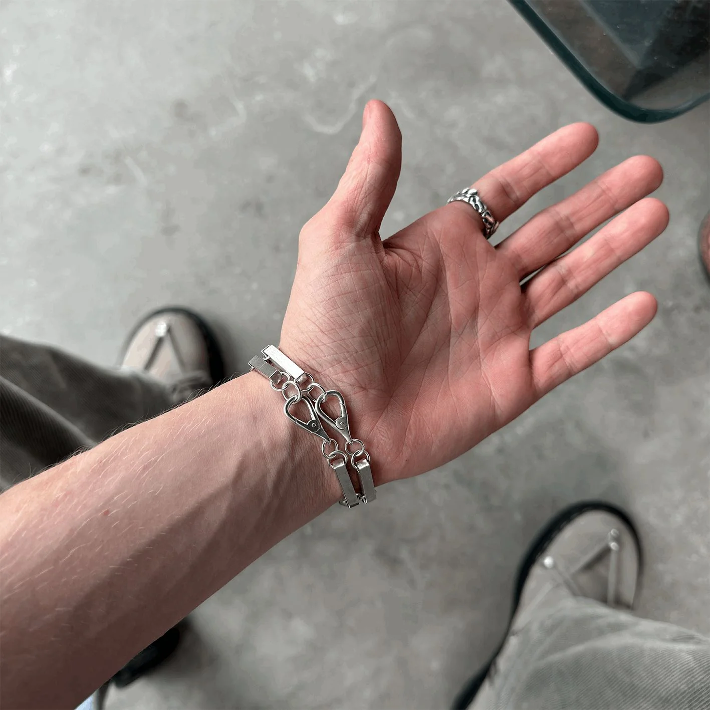 FUNDAMENTAL Industrial Matte Bracelet – 925 Sterling Silver - Image 3
