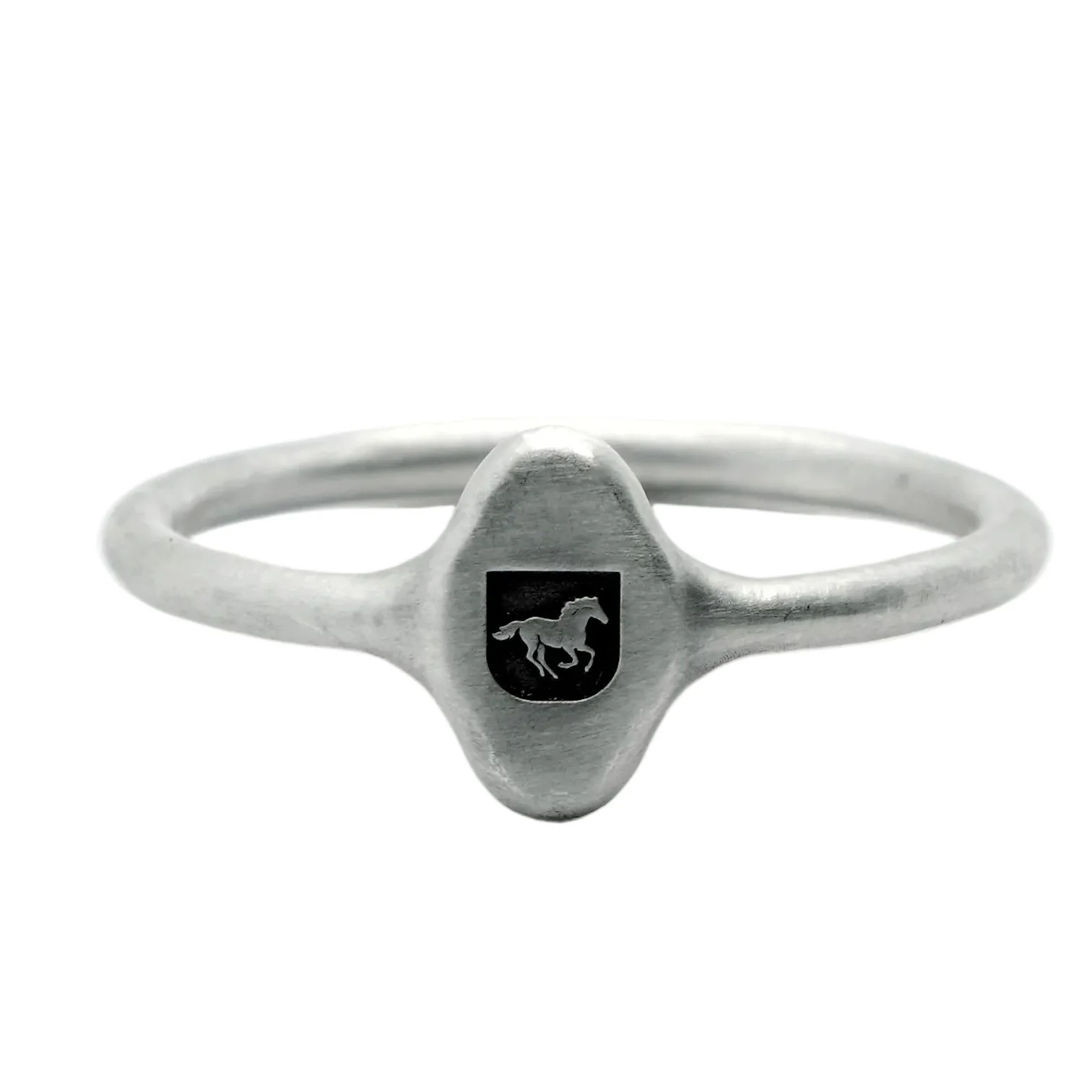 HALLMARK Signet Ring – Matt 925 Sterling Silver - Image 3