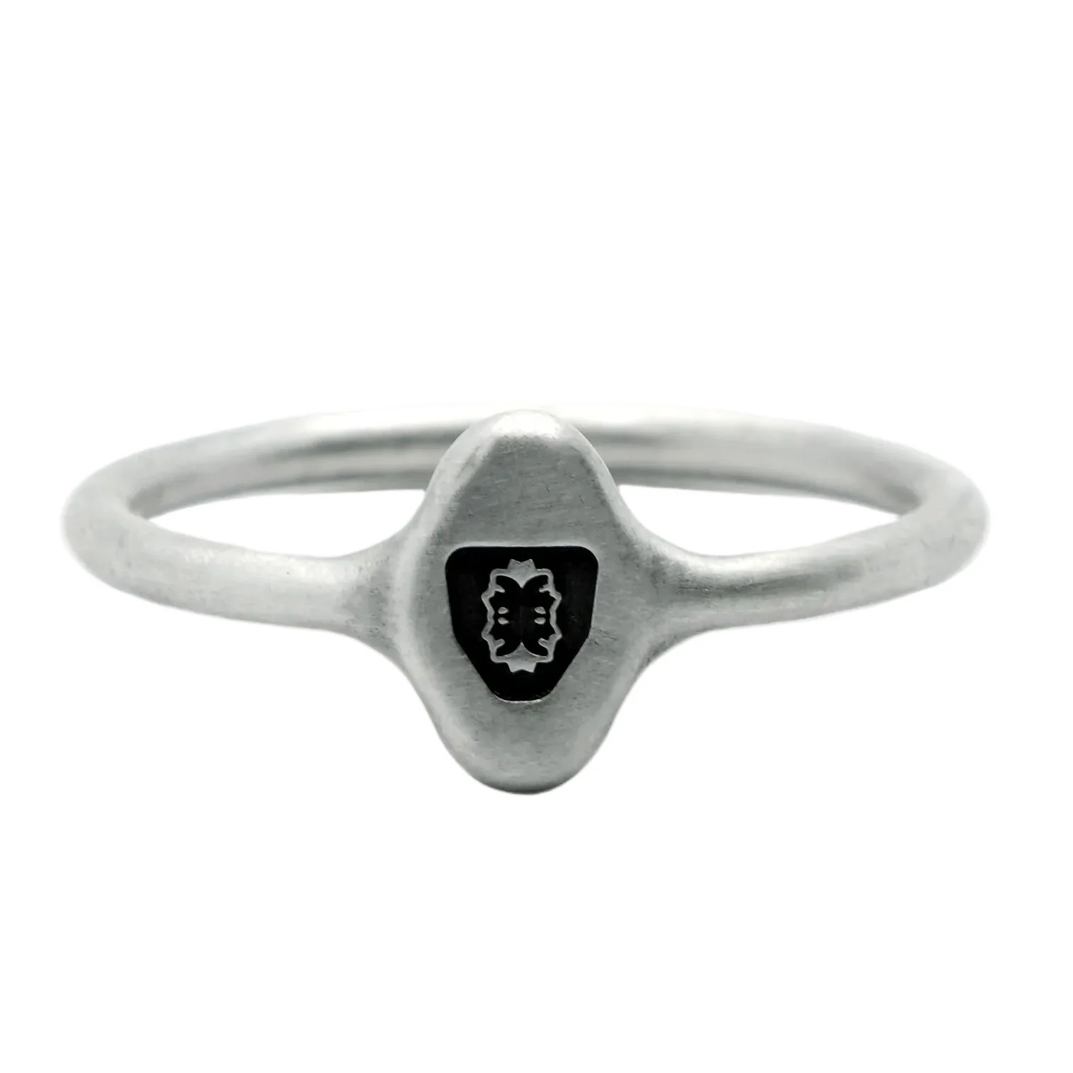HALLMARK Signet Ring – Matt 925 Sterling Silver - Image 5