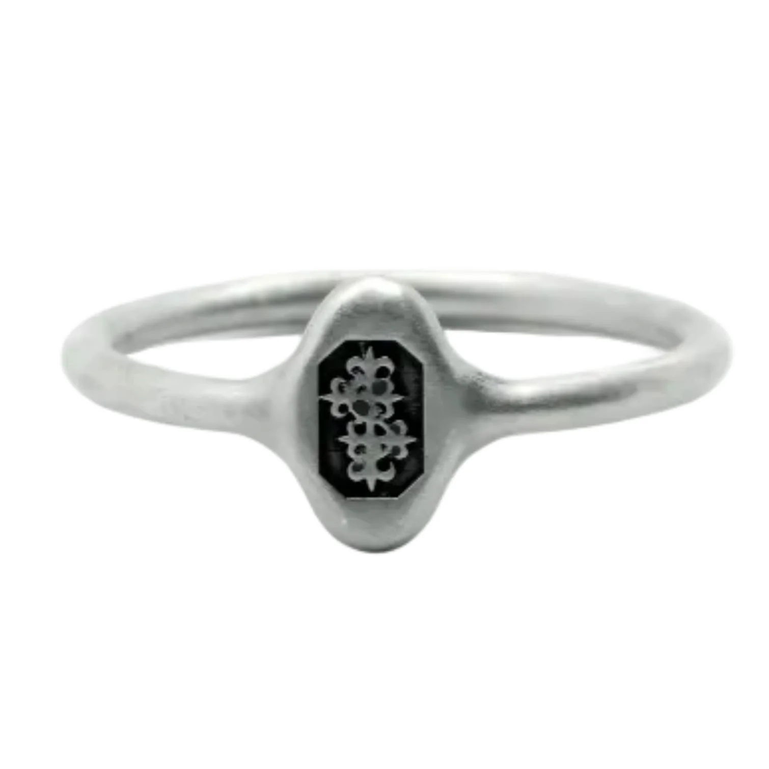 HALLMARK Signet Ring – Matt 925 Sterling Silver - Image 7