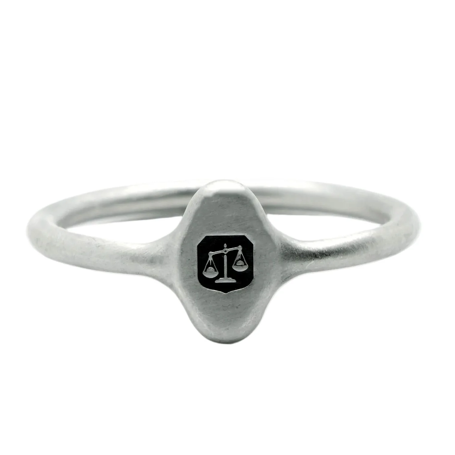 HALLMARK Signet Ring – Matt 925 Sterling Silver - Image 8