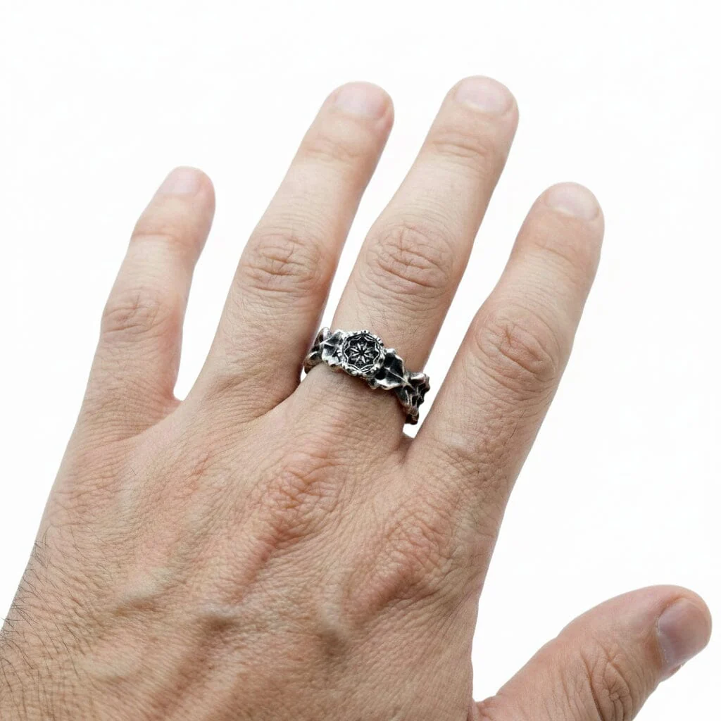 OSMOSIS Ring – Oxidized 925 Sterling Silver - Image 3