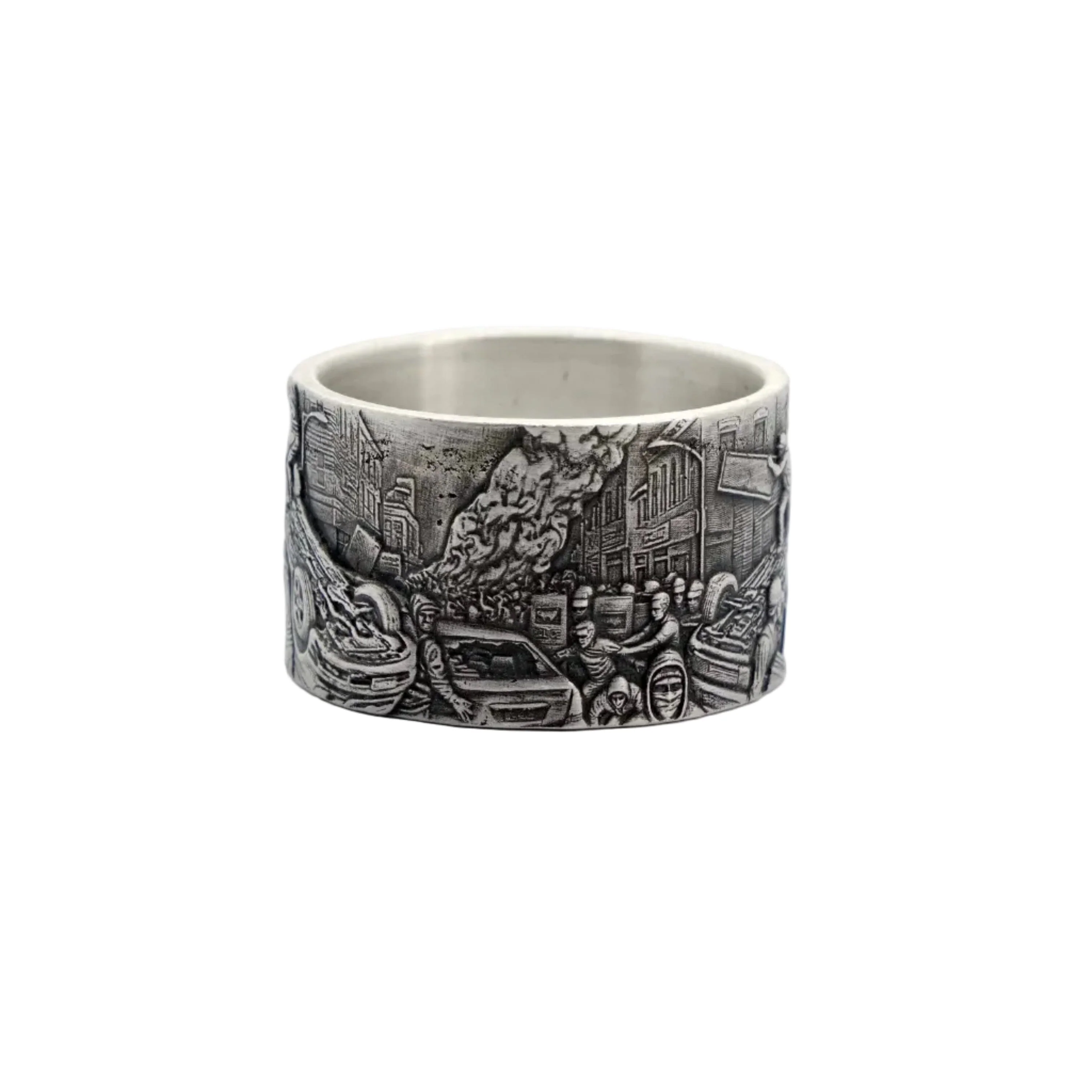 CONSPIRATO Ring -  Handcrafted in Oxidized 925 Sterling Silver - Image 3