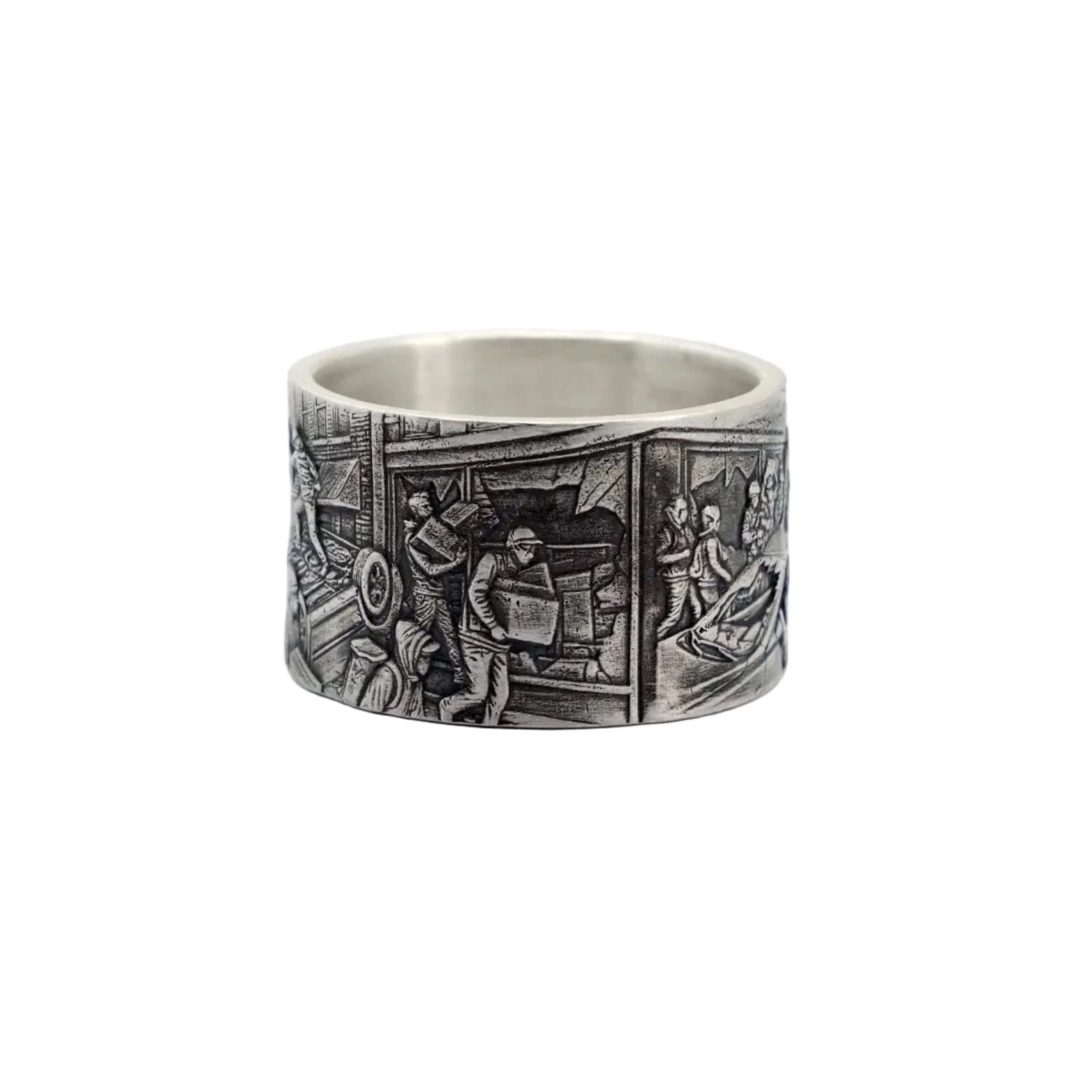CONSPIRATO Ring -  Handcrafted in Oxidized 925 Sterling Silver - Image 5