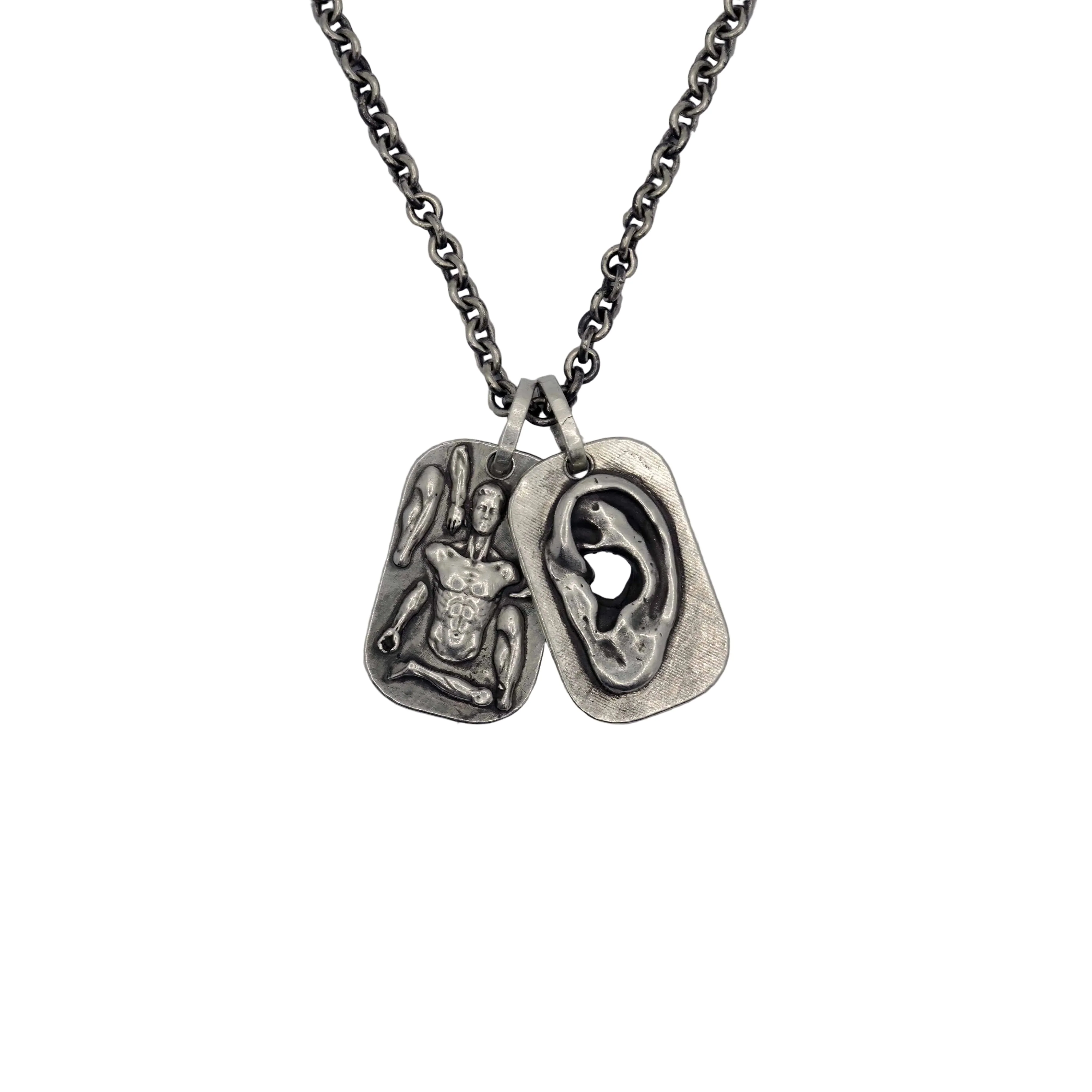 "TORN" Oxidized Pendant Necklace | 925 Sterling Silver - Image 4